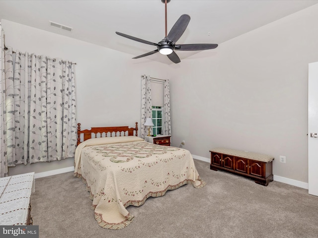 6538 Autumn Olive Dr, Frederick, MD 21703 - carpeted bedroom featuring baseboards, a ceiling fan, and visible vents
