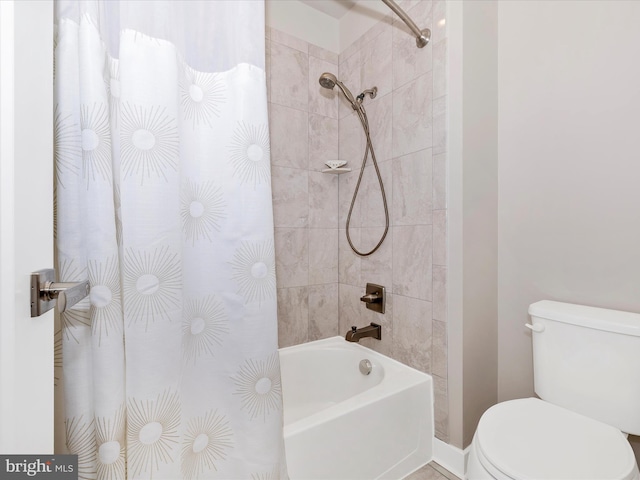 6538 Autumn Olive Dr, Frederick, MD 21703 - bathroom featuring toilet and shower / bath combination with curtain