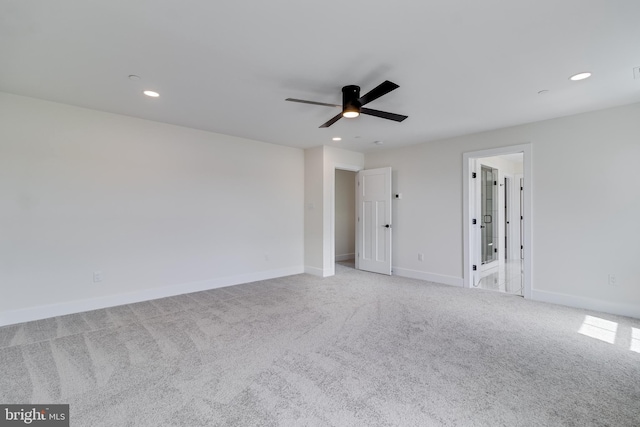 14671 Banks Odee Rd, Newburg, MD 20664 - unfurnished bedroom featuring recessed lighting, carpet flooring, baseboards, and ceiling fan