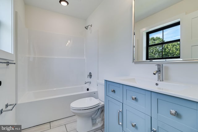 14671 Banks Odee Rd, Newburg, MD 20664 - bathroom featuring tile patterned floors, vanity, shower / tub combination, and toilet