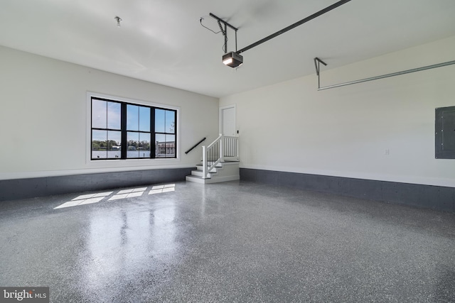 14671 Banks Odee Rd, Newburg, MD 20664 - garage featuring electric panel and a garage door opener