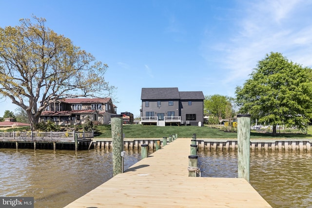 14671 Banks Odee Rd, Newburg, MD 20664 - dock area with a yard and a water view