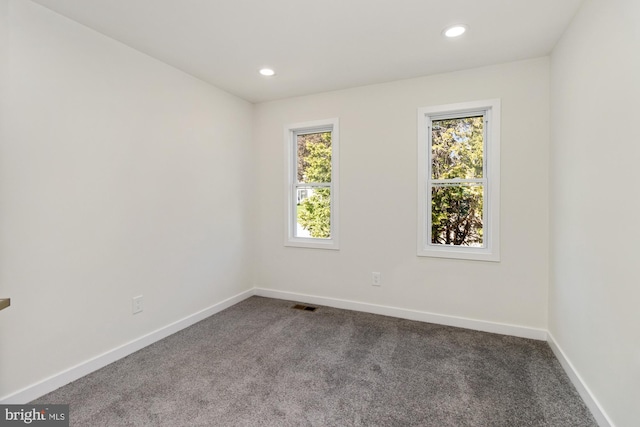 1242 Clearfield Cir, Lutherville Timonium, MD 21093 - unfurnished room with dark colored carpet, baseboards, and recessed lighting