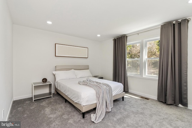 1242 Clearfield Cir, Lutherville Timonium, MD 21093 - bedroom featuring baseboards, carpet flooring, visible vents, and recessed lighting