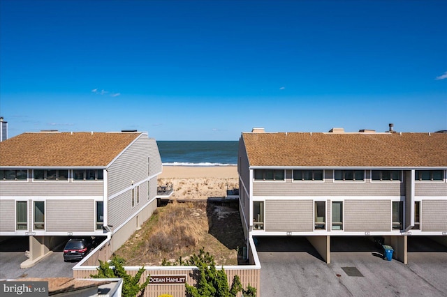 water view featuring a view of the beach