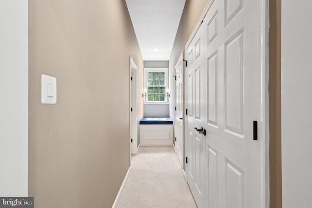 6601 Rutledge Dr, Fairfax Station, VA 22039 - hall featuring baseboards, recessed lighting, and light carpet