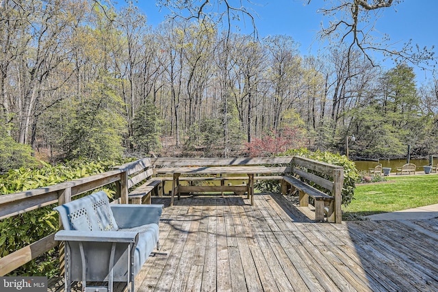 1722 Anne Ave, Baltimore, MD 21221 - deck featuring a water view and a lawn