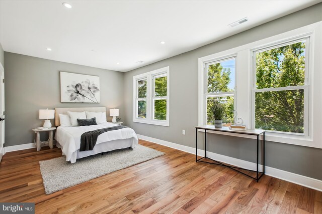 1014 Kearny St NE, Washington, DC 20017 - bedroom featuring baseboards, multiple windows, and light wood-type flooring