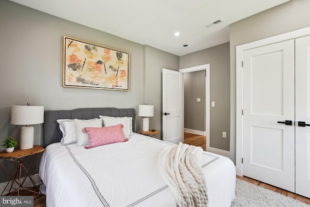 1014 Kearny St NE, Washington, DC 20017 - bedroom with recessed lighting, baseboards, visible vents, and wood finished floors
