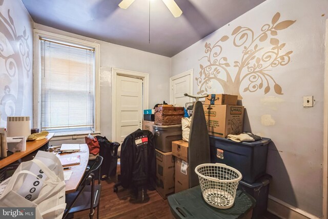 4910 N Hutchinson St, Philadelphia, PA 19141 - storage room featuring a ceiling fan