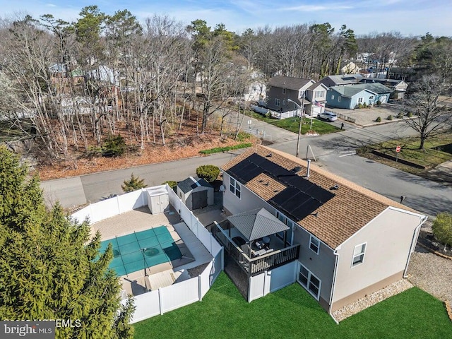birds eye view of property