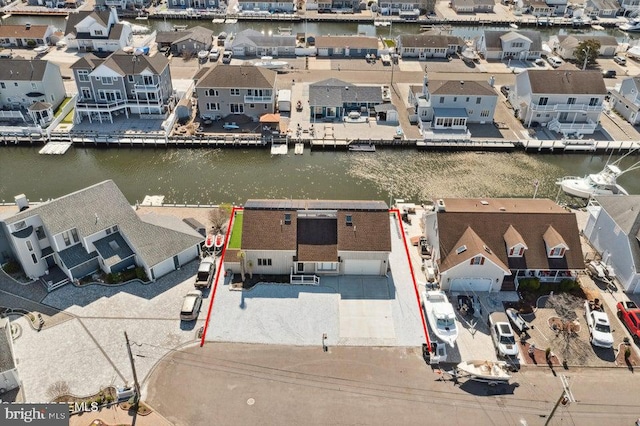 823 Forepeak Dr, Forked River, NJ 08731 - drone / aerial view with a water view and a residential view