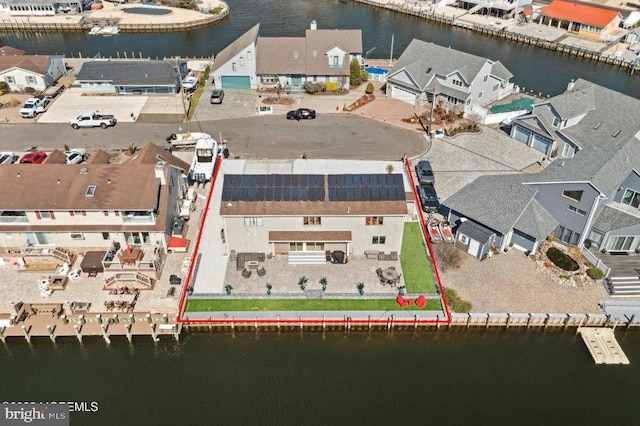 823 Forepeak Dr, Forked River, NJ 08731 - bird's eye view featuring a residential view and a water view