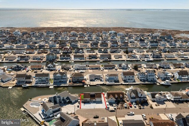 823 Forepeak Dr, Forked River, NJ 08731 - birds eye view of property with a water view and a residential view