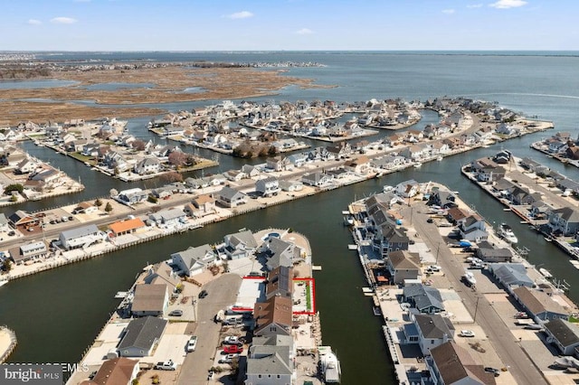 823 Forepeak Dr, Forked River, NJ 08731 - bird's eye view with a water view
