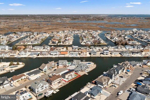 823 Forepeak Dr, Forked River, NJ 08731 - drone / aerial view featuring a water view