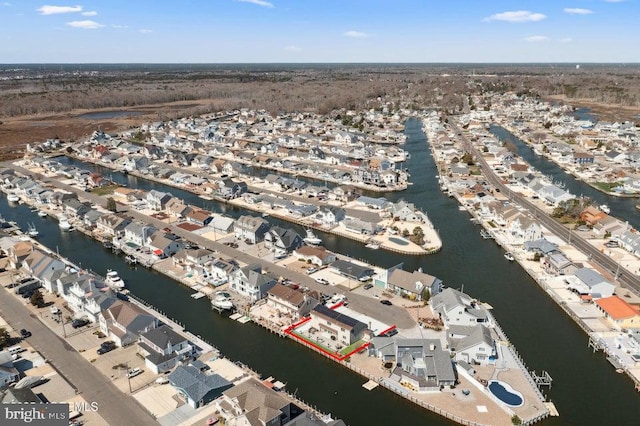 823 Forepeak Dr, Forked River, NJ 08731 - drone / aerial view with a water view and a residential view
