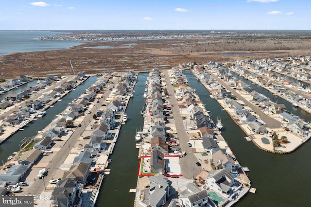 823 Forepeak Dr, Forked River, NJ 08731 - birds eye view of property with a water view