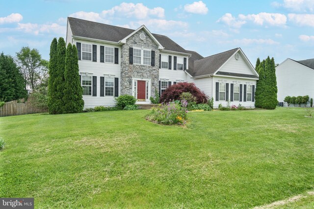 33 General Early Dr, Harpers Ferry, WV 25425 - colonial house featuring stone siding and a shingled roof