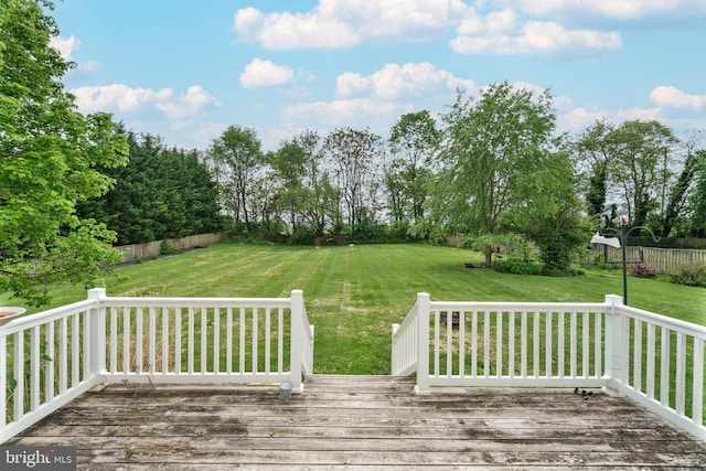 33 General Early Dr, Harpers Ferry, WV 25425 - deck with a fenced backyard and view of wooded area