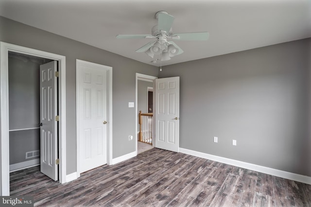 33 General Early Dr, Harpers Ferry, WV 25425 - unfurnished bedroom with wood finished floors and ceiling fan