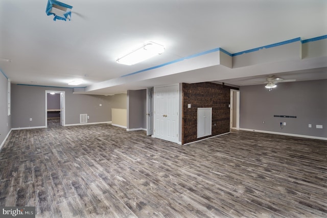33 General Early Dr, Harpers Ferry, WV 25425 - finished below grade area with wood finished floors and ceiling fan