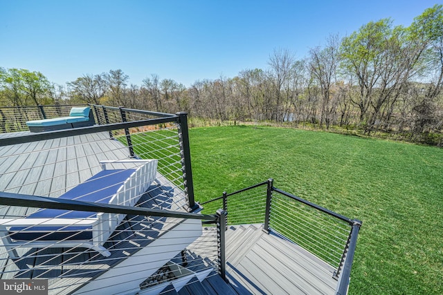 exterior space featuring a wooden deck