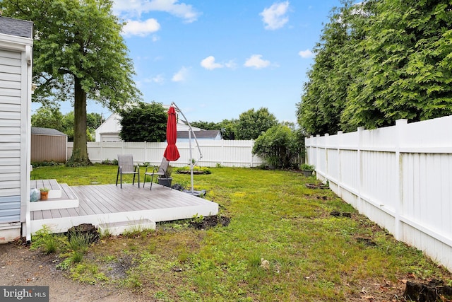 1 Pheasant Ln, Hamilton, NJ 08690 - view of yard with a deck