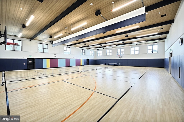 view of basketball court featuring community basketball court