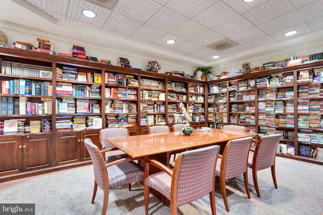 203 Yoakum Pkwy Unit 1807, Alexandria, VA 22304 - dining area with light colored carpet and recessed lighting