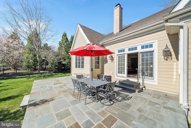 1430 County Line Rd, Bryn Mawr, PA 19010 - view of patio with outdoor dining area