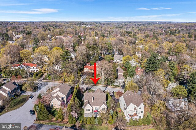 1430 County Line Rd, Bryn Mawr, PA 19010 - birds eye view of property featuring a residential view