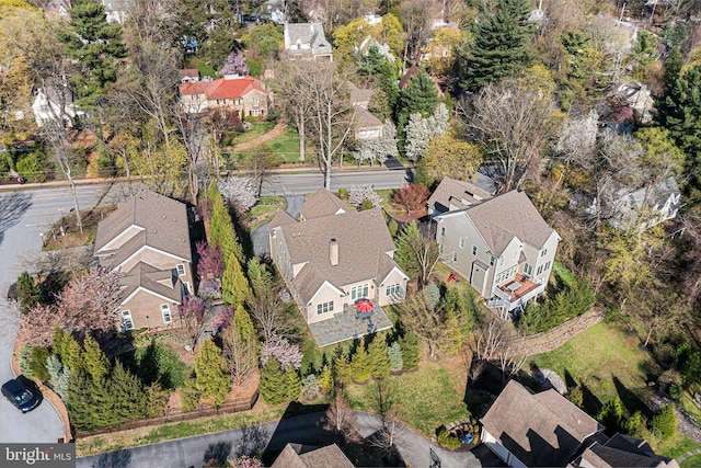1430 County Line Rd, Bryn Mawr, PA 19010 - drone / aerial view featuring a residential view