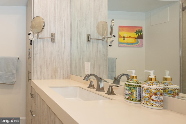 bathroom featuring vanity
