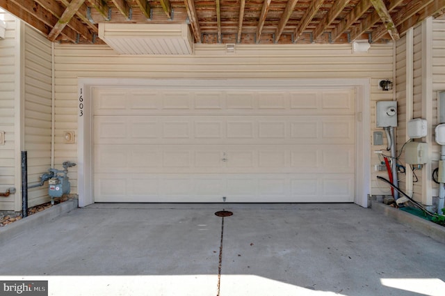garage featuring driveway