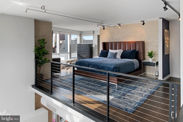 1515 15th St NW Unit 422, Washington, DC 20005 - bedroom with rail lighting