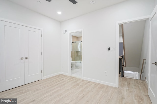 1143 Tasker St, Philadelphia, PA 19148 - unfurnished bedroom featuring baseboards, wood finished floors, visible vents, and a closet