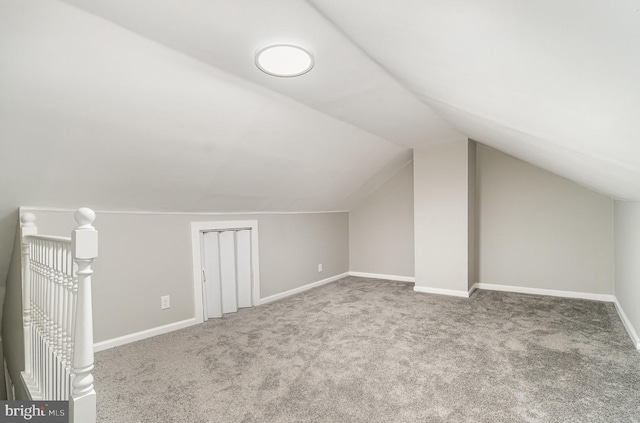 606 N St, Lykens, PA 17048 - additional living space featuring lofted ceiling, carpet flooring, and baseboards
