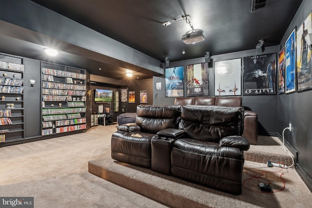 carpeted cinema with visible vents