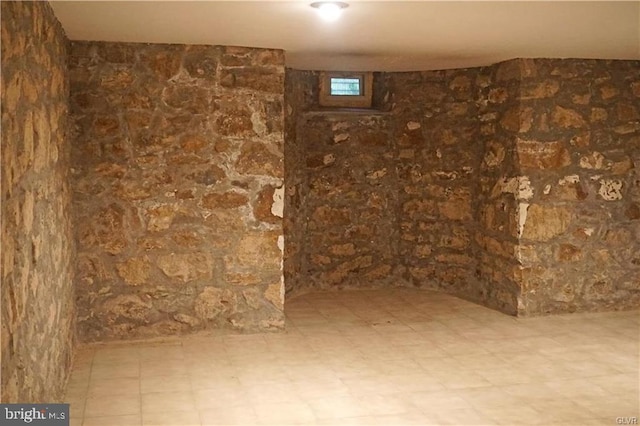 view of basement