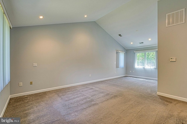 3820 Lorcom Ln, Arlington, VA 22207 - carpeted spare room featuring baseboards, visible vents, and recessed lighting