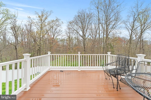6319 Seton Ridge Dr, Baltimore, MD 21207 - view of wooden deck
