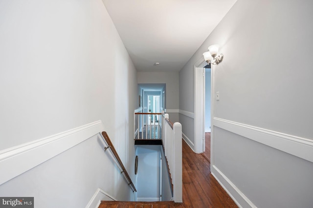 179 Green St, Annapolis, MD 21401 - stairs featuring wood finished floors and baseboards