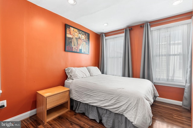 2513 Kimball St, Philadelphia, PA 19146 - bedroom featuring baseboards, recessed lighting, and wood finished floors