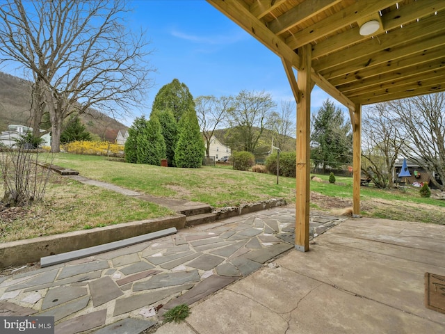 215 Biddle St, Gordon, PA 17936 - view of patio with a mountain view