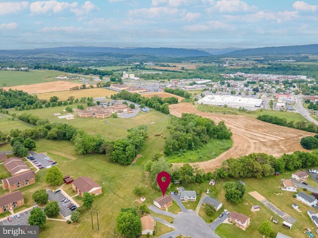 392 Walker Way, Timberville, VA 22853 - aerial view of property and surrounding area with a mountainous background