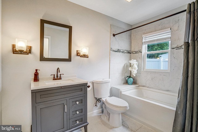 6022 Rixey Dr, Alexandria, VA 22303 - full bathroom featuring shower / bath combination with curtain and vanity