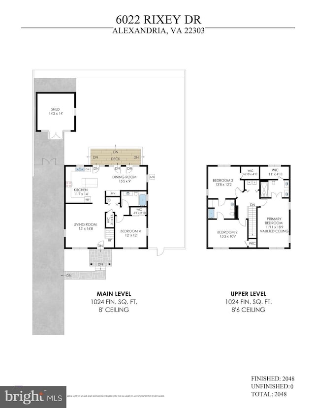 6022 Rixey Dr, Alexandria, VA 22303 - view of floor plan / room layout