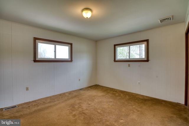 17634 Bruehl Rd, Upperco, MD 21155 - unfurnished room featuring carpet flooring and wood walls