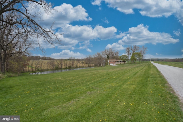 17634 Bruehl Rd, Upperco, MD 21155 - view of green lawn featuring a water view